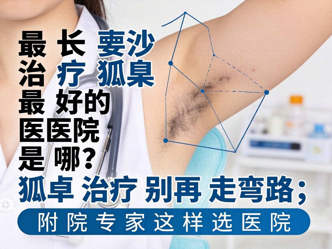 长沙治疗狐臭最好的医院是哪？狐臭治疗别再走弯路，附院专家这样选医院