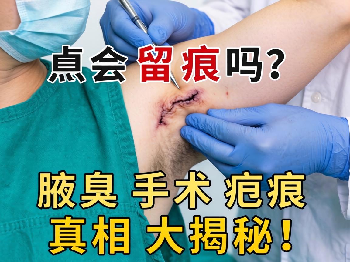 腋臭手术会留疤吗？腋臭手术疤痕真相大揭秘！