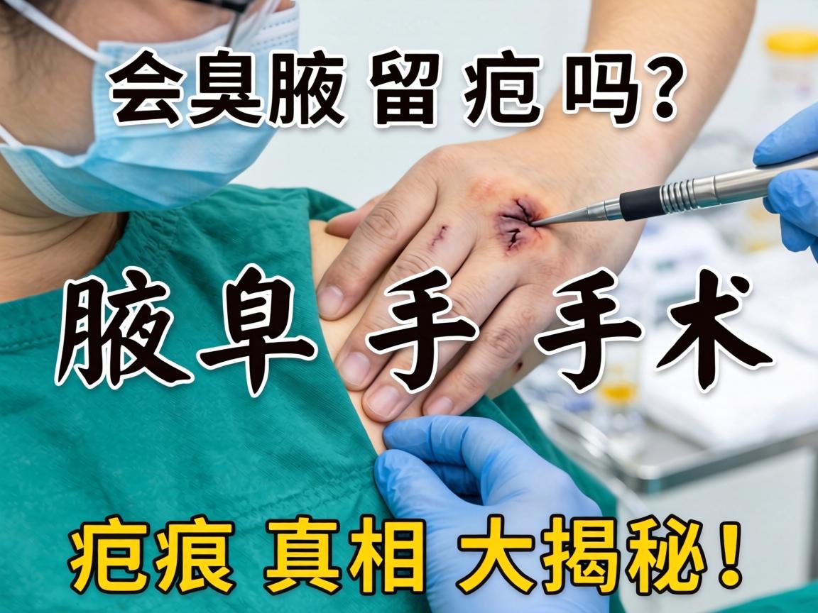 腋臭手术会留疤吗？腋臭手术疤痕真相大揭秘！