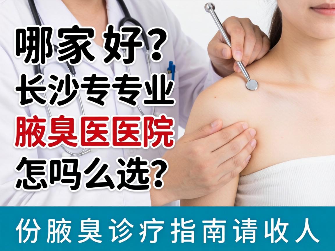 腋臭哪家好？长沙专业腋臭医院怎么选？这份腋臭诊疗指南请收好