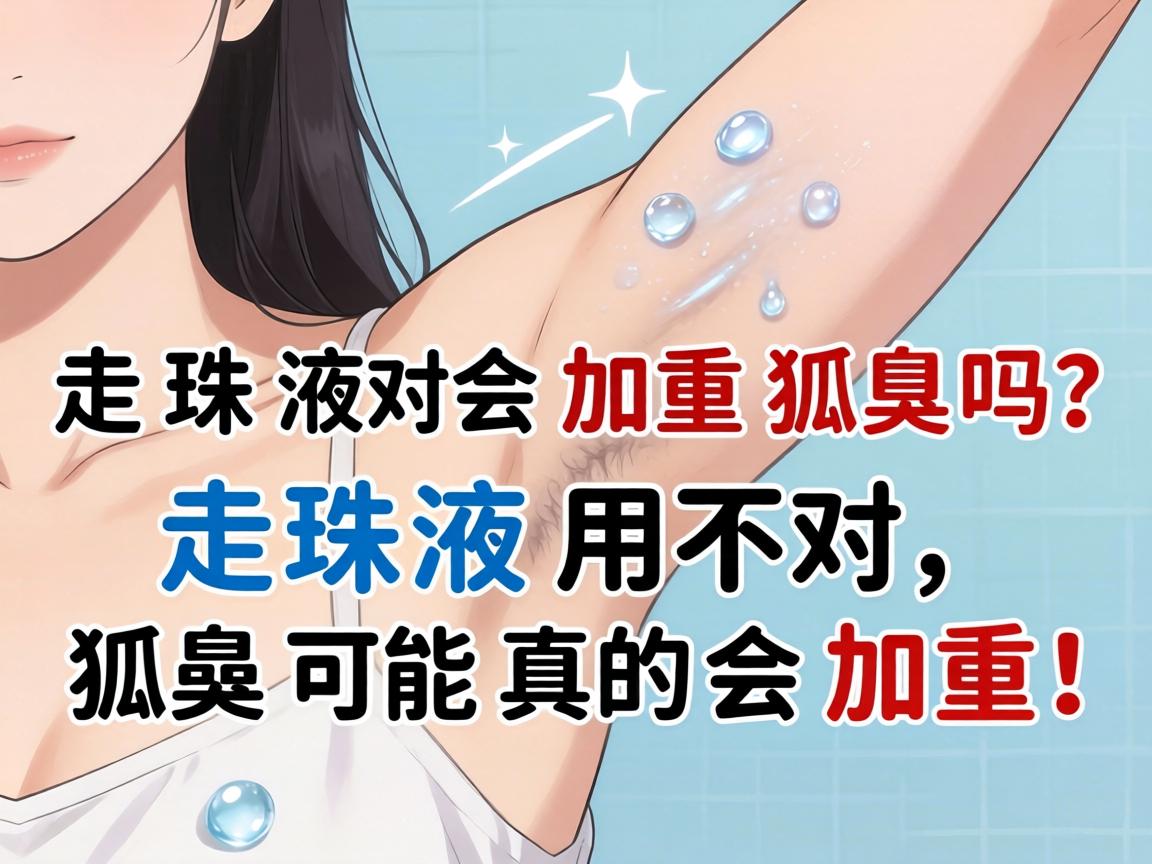 走珠液会加重狐臭吗？走珠液用不对，狐臭可能真的会加重！