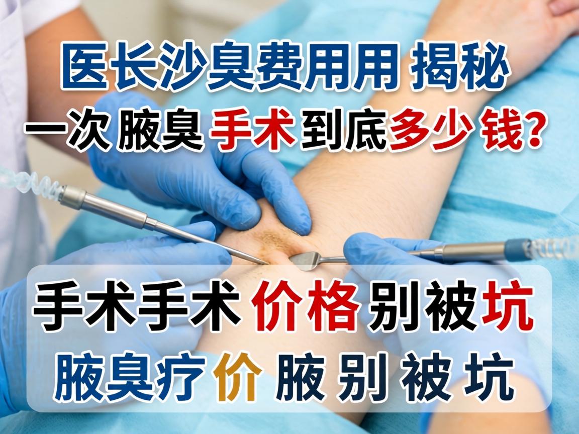 长沙腋臭手术费用揭秘，一次腋臭手术到底多少钱？腋臭手术价格别被坑