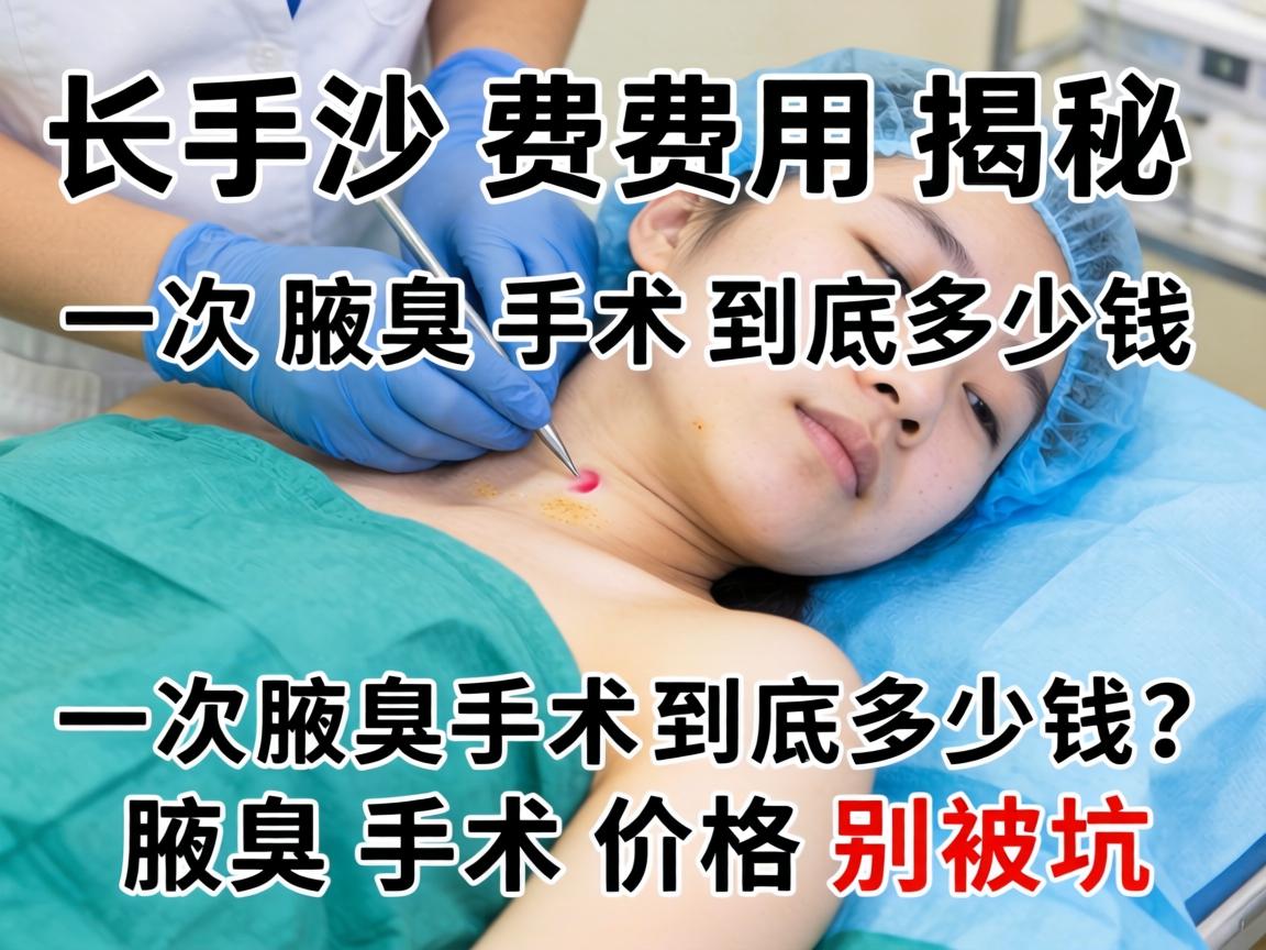 长沙腋臭手术费用揭秘，一次腋臭手术到底多少钱？腋臭手术价格别被坑