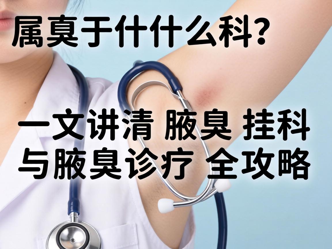 腋臭属于什么科？一文讲清腋臭挂科与腋臭诊疗全攻略
