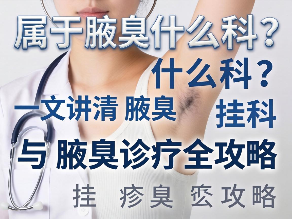 腋臭属于什么科？一文讲清腋臭挂科与腋臭诊疗全攻略
