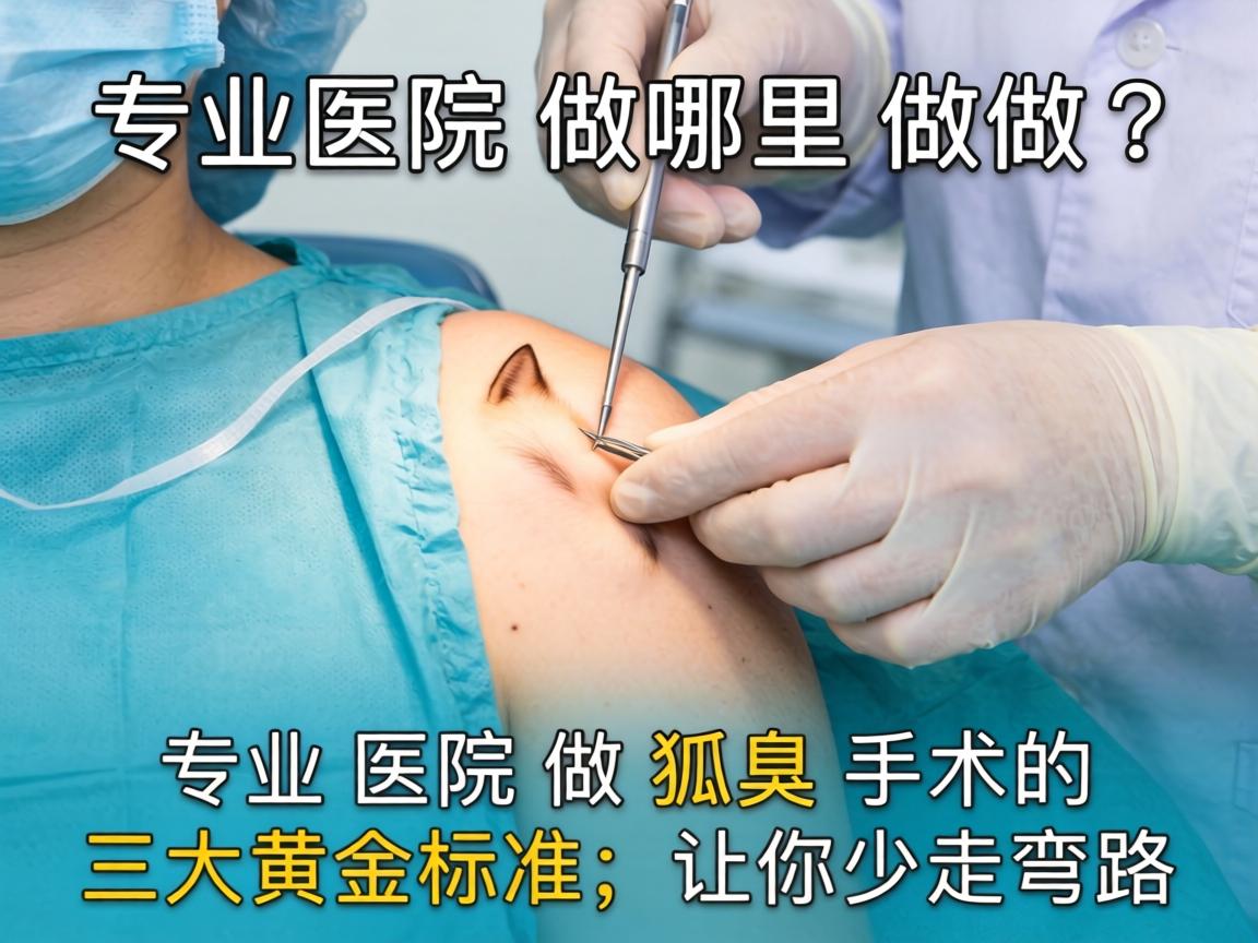 长沙狐臭手术哪里做？专业医院做狐臭手术的三大黄金标准，让你少走弯路