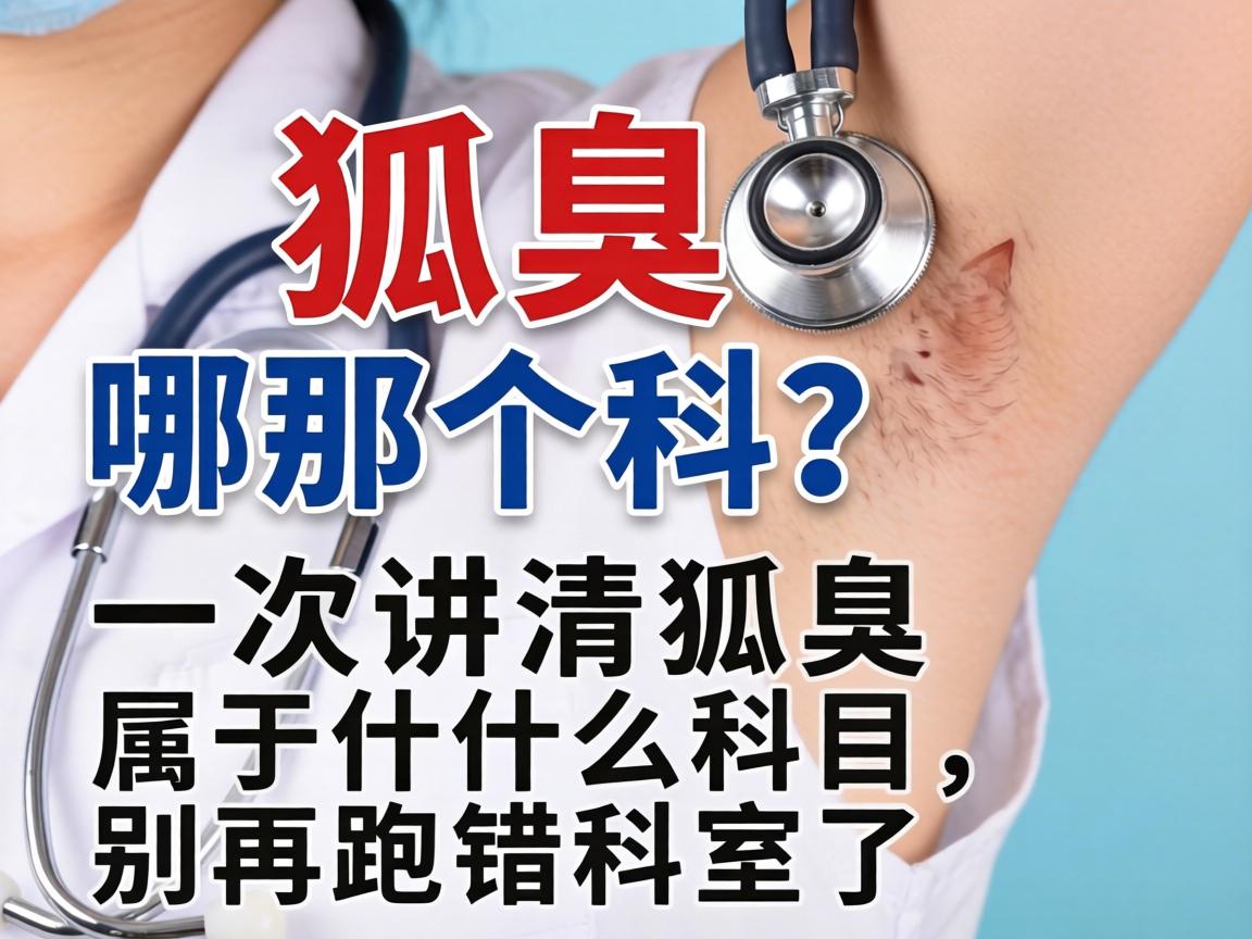 狐臭该挂哪个科?一次讲清狐臭属于什么科目,别再跑错科室了 狐臭该挂哪个科?一次讲清狐臭属于什么科目,别再跑错科室了