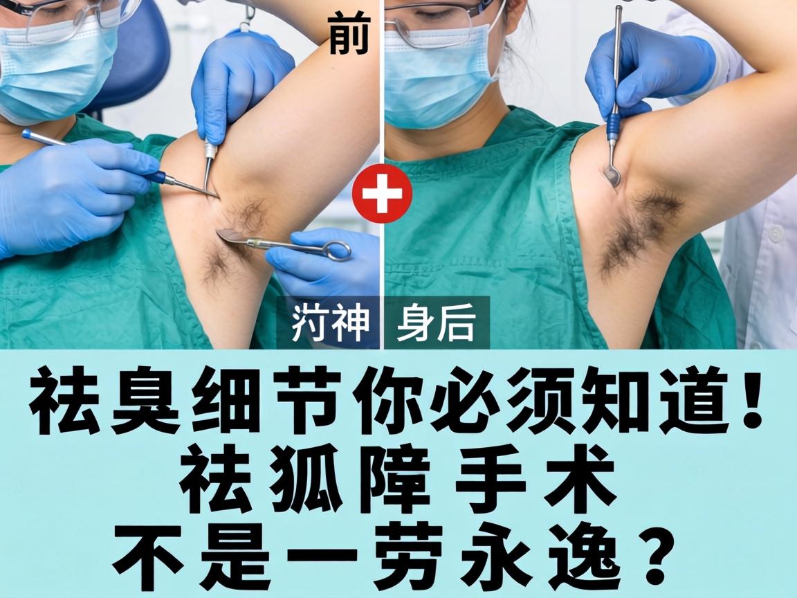 祛狐臭手术前后，这些祛臭细节你必须知道！祛狐臭手术不是一劳永逸？