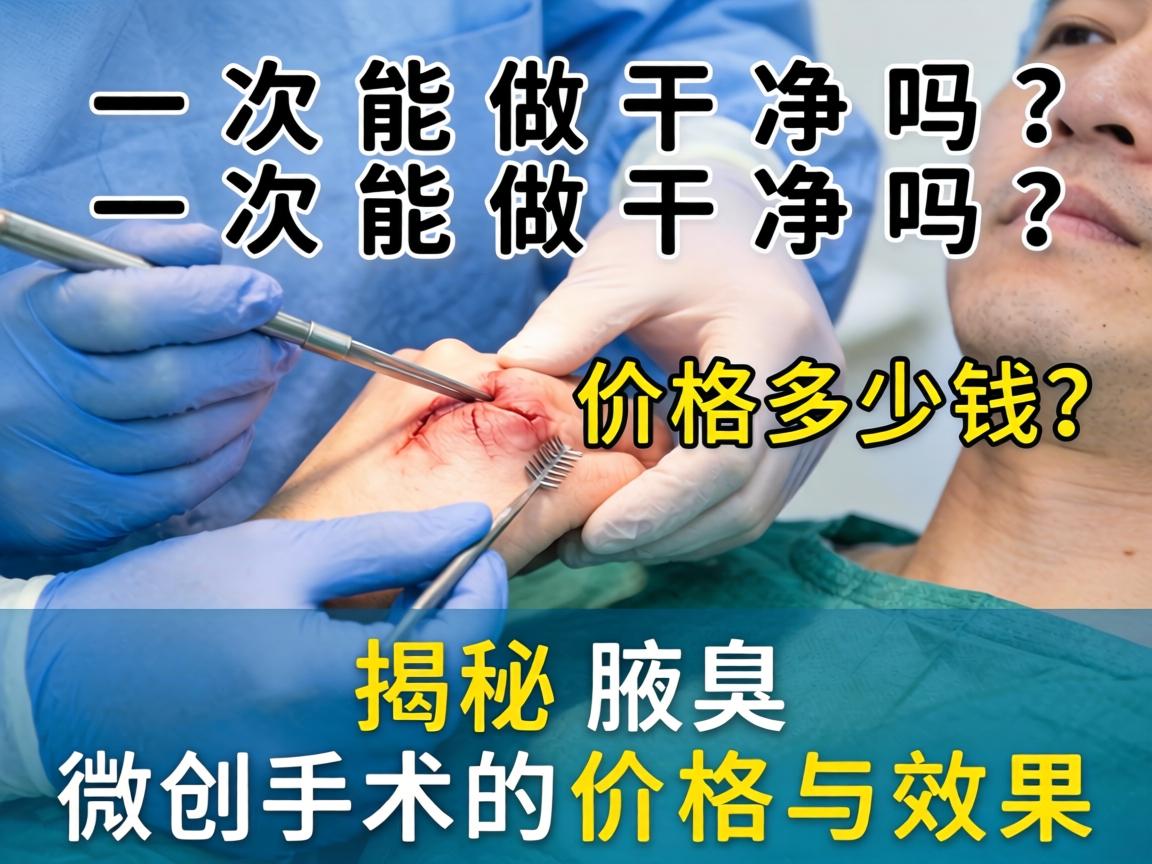 腋臭微创手术一次能做干净吗?价格多少钱?揭秘腋臭微创手术的价格与效果 腋臭微创手术一次能做干净吗?价格多少钱?揭秘腋臭微创手术的价格与效果