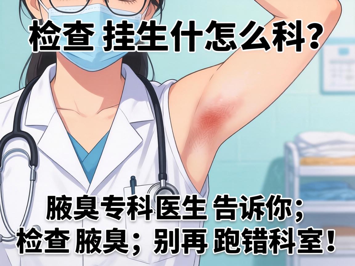 腋臭检查挂什么科？腋臭专科医生告诉你，检查腋臭，别再跑错科室！