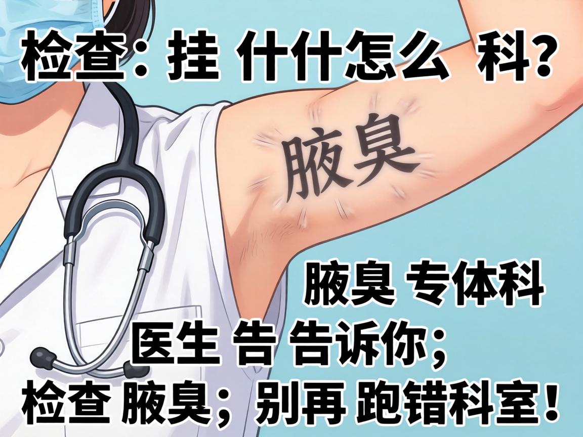 腋臭检查挂什么科？腋臭专科医生告诉你，检查腋臭，别再跑错科室！