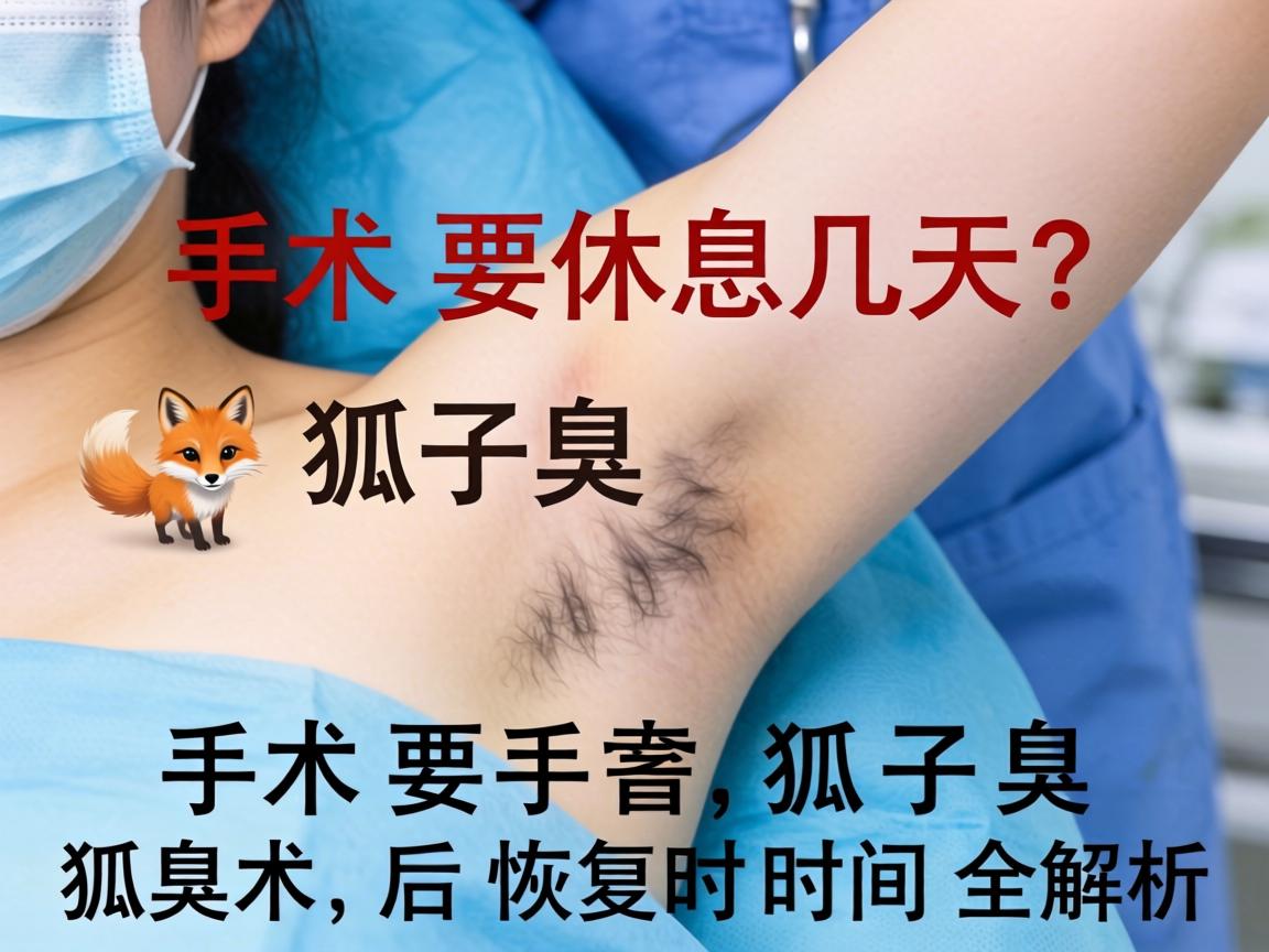 狐臭手术要休息几天?狐臭术后恢复时间全解析 狐臭手术要休息几天?狐臭术后恢复时间全解析