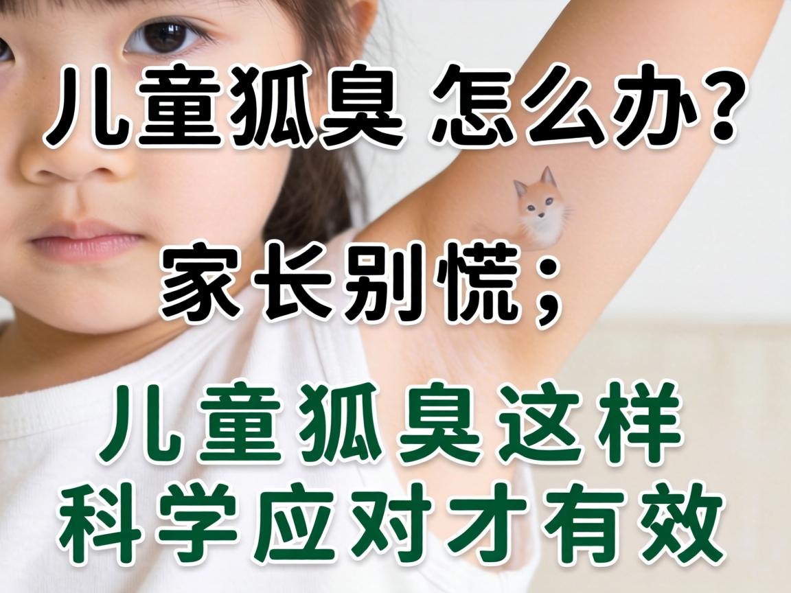 儿童狐臭怎么办？家长别慌，儿童狐臭这样科学应对才有效