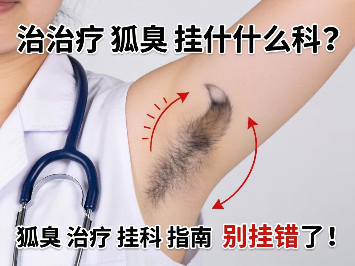 治疗狐臭挂什么科?狐臭治疗挂科指南,别挂错了! 治疗狐臭挂什么科?狐臭治疗挂科指南,别挂错了!