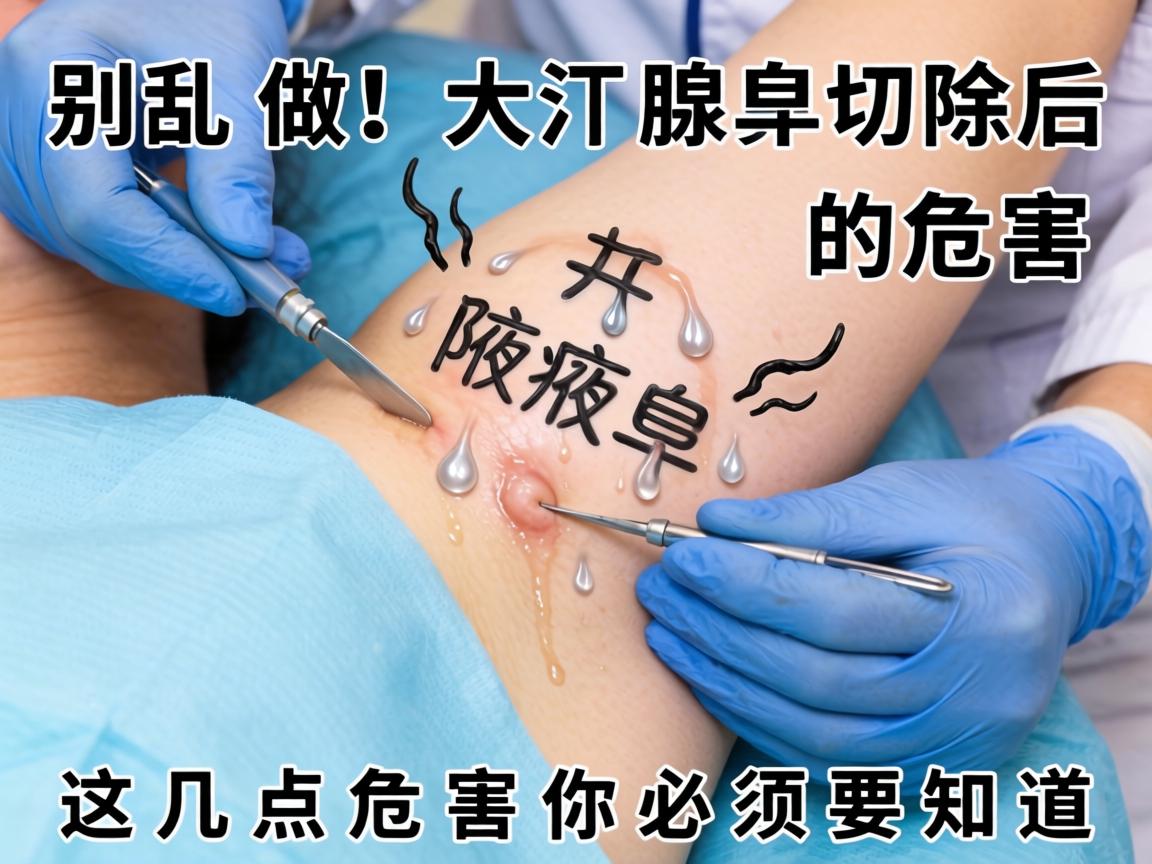 腋臭手术别乱做！大汗腺切除后的危害，这几点危害你必须要知道