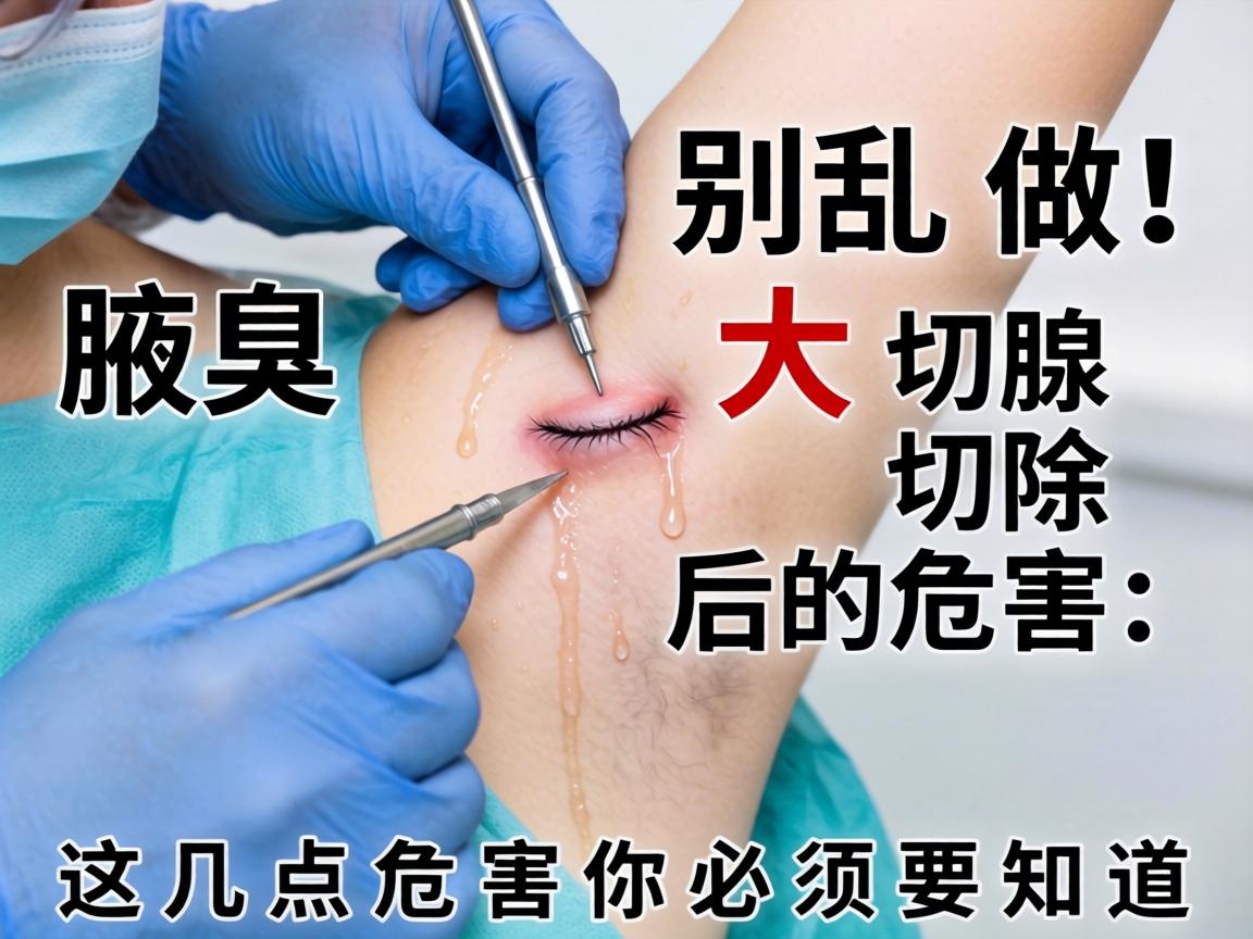 腋臭手术别乱做！大汗腺切除后的危害，这几点危害你必须要知道