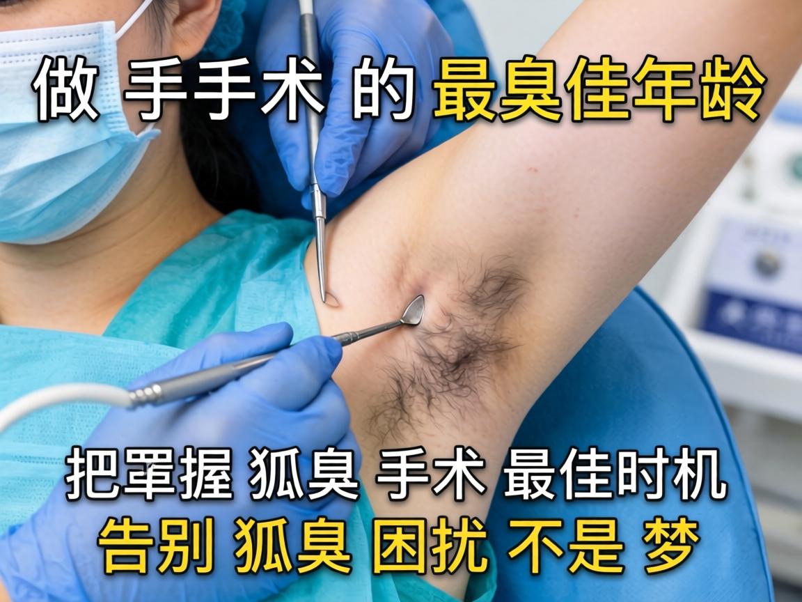 狐臭做手术的最佳年龄,把握狐臭手术最佳时机,告别狐臭困扰不是梦 狐臭做手术的最佳年龄,把握狐臭手术最佳时机,告别狐臭困扰不是梦