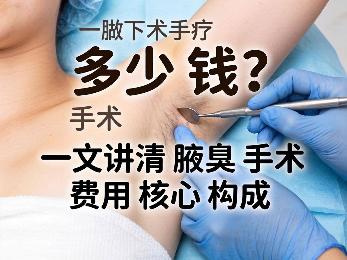 做腋下手术多少钱?一文讲清腋臭手术费用核心构成 做腋下手术多少钱?一文讲清腋臭手术费用核心构成