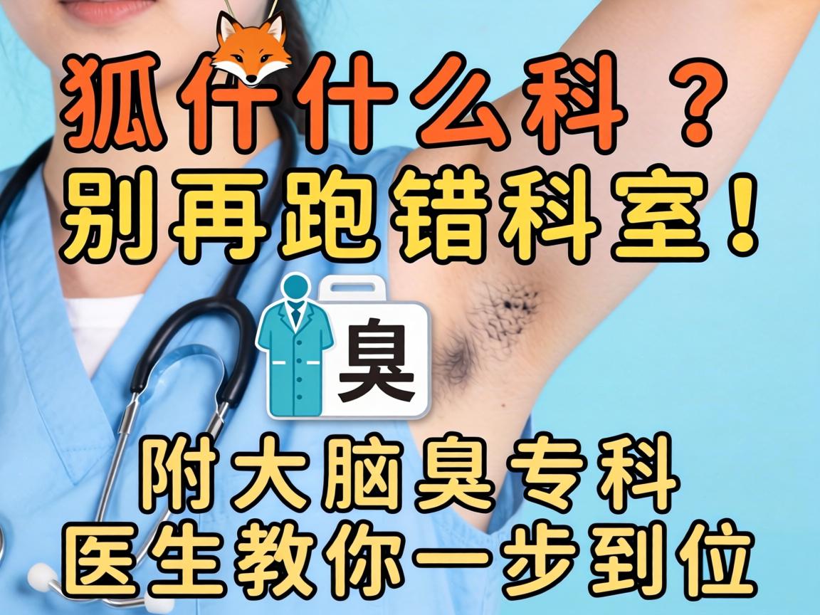 狐臭挂什么科？别再跑错科室！附大腋臭专科医生教你一步到位