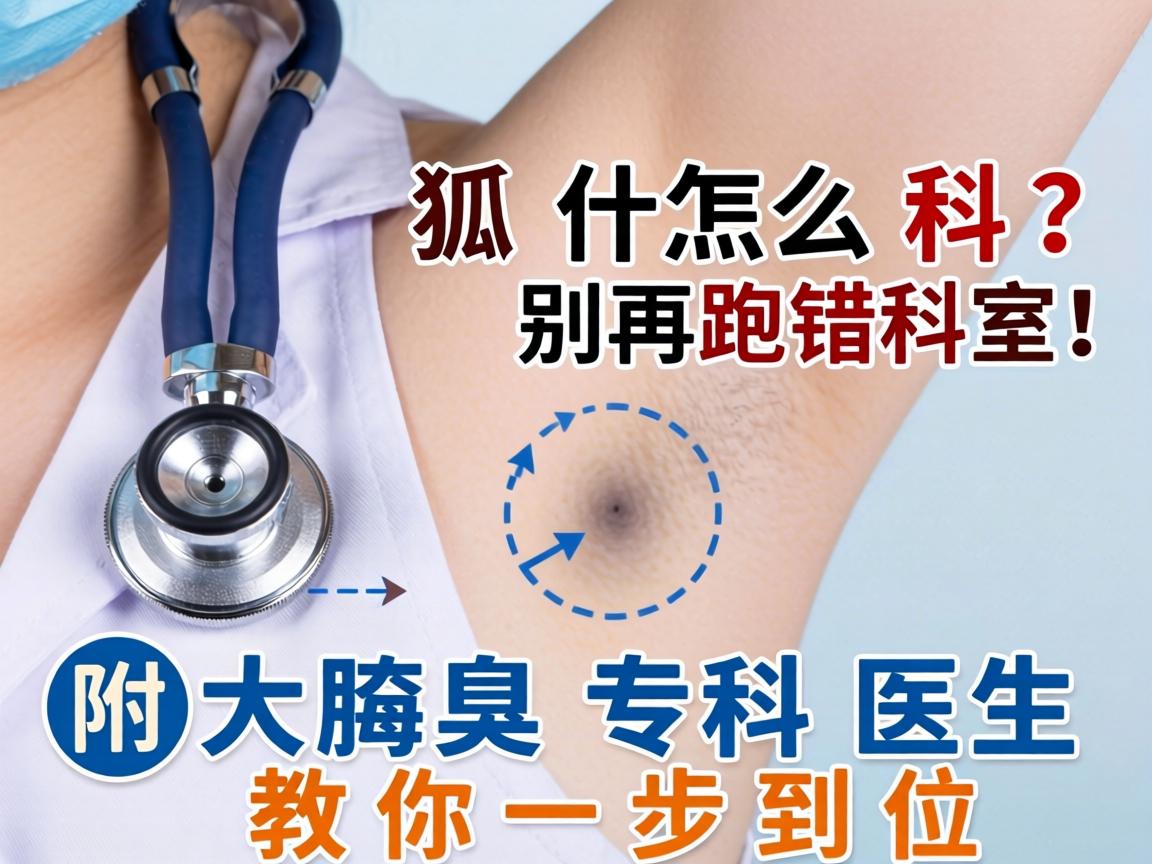 狐臭挂什么科？别再跑错科室！附大腋臭专科医生教你一步到位