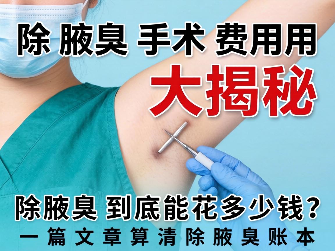 除腋臭手术费用大揭秘,除腋臭到底能花多少钱?一篇文章算清除腋臭账本 除腋臭手术费用大揭秘,除腋臭到底能花多少钱?一篇文章算清除腋臭账本