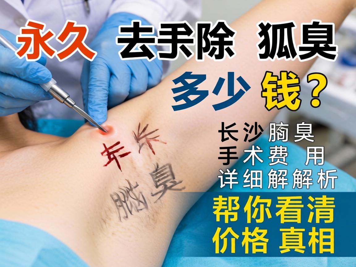 永久去除狐臭手术多少钱？长沙腋臭手术费用详细解析，帮你看清价格真相