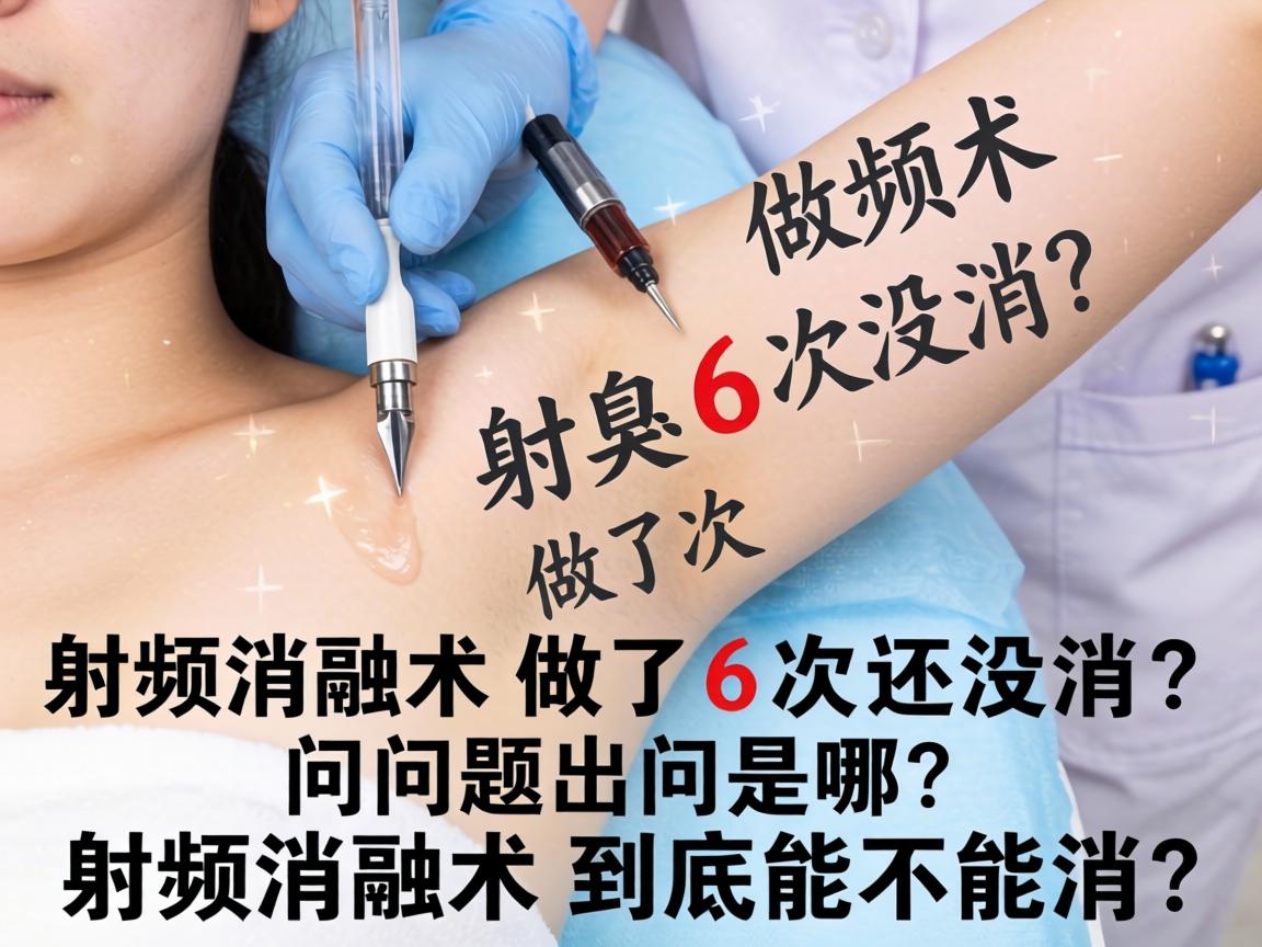 腋臭射频消融术做了6次还没消?问题出在哪?射频消融术到底能不能消? 腋臭射频消融术做了6次还没消?问题出在哪?射频消融术到底能不能消?