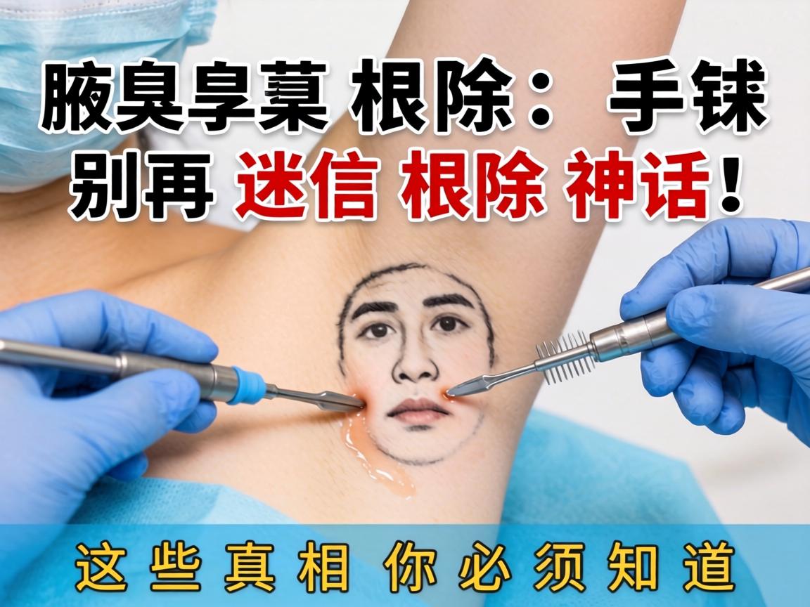 腋臭根除手术，别再迷信根除神话！这些真相你必须知道