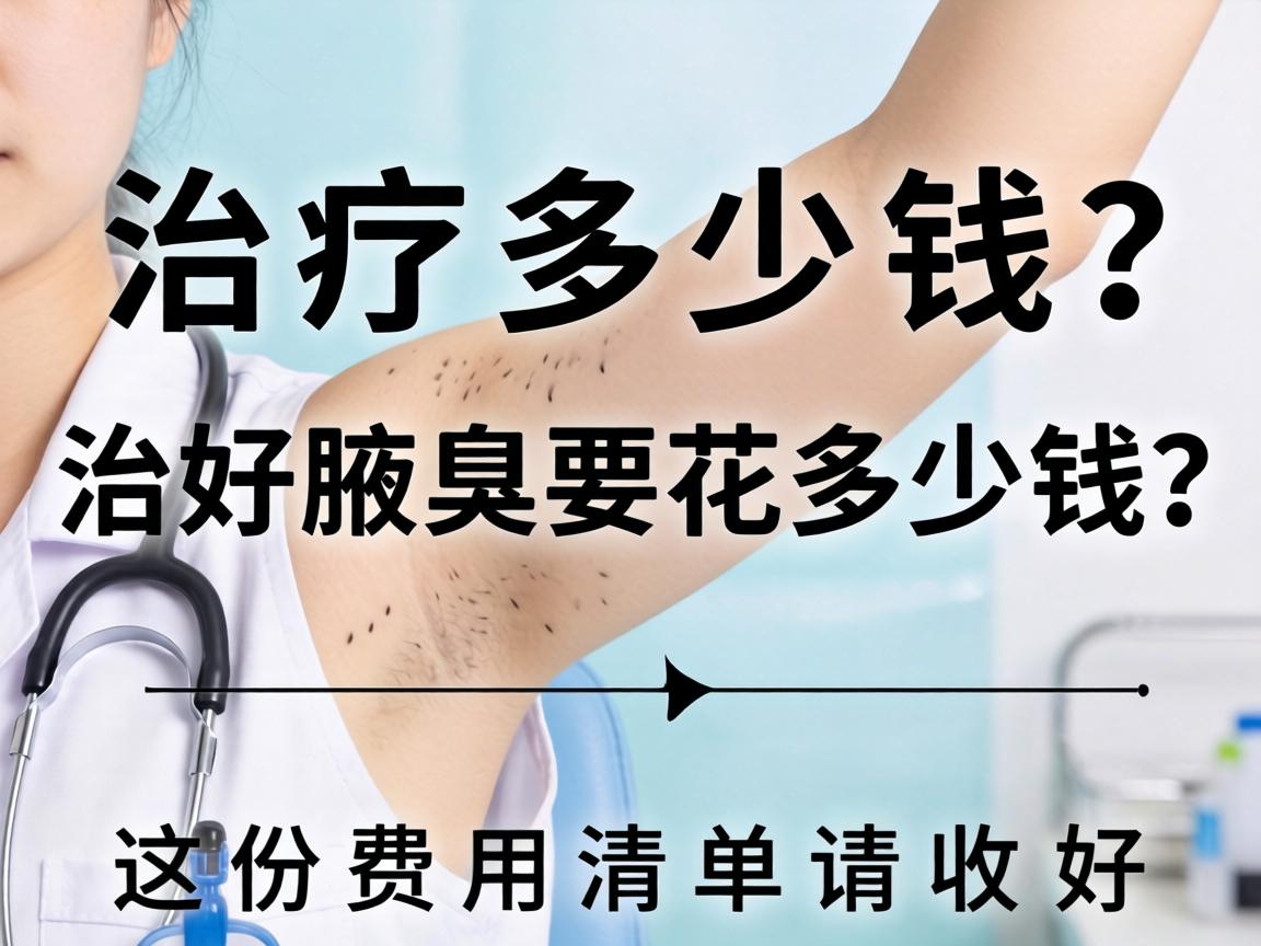 腋臭治疗多少钱？治好腋臭要花多少钱？这份费用清单请收好