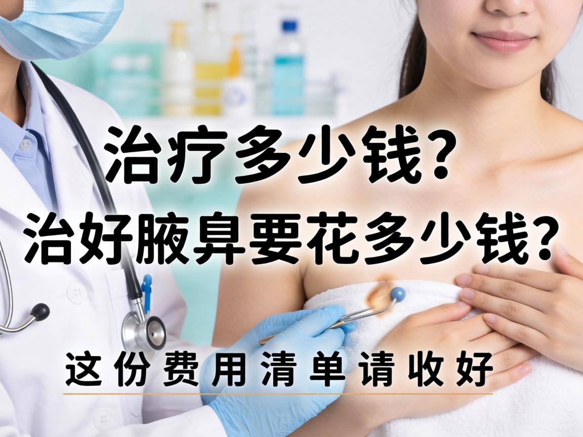 腋臭治疗多少钱？治好腋臭要花多少钱？这份费用清单请收好