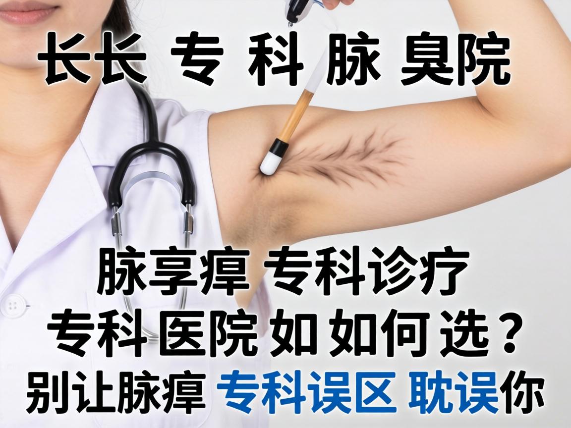 长沙腋臭专科医院，腋臭专科诊疗，专科医院如何选？别让腋臭专科误区耽误你