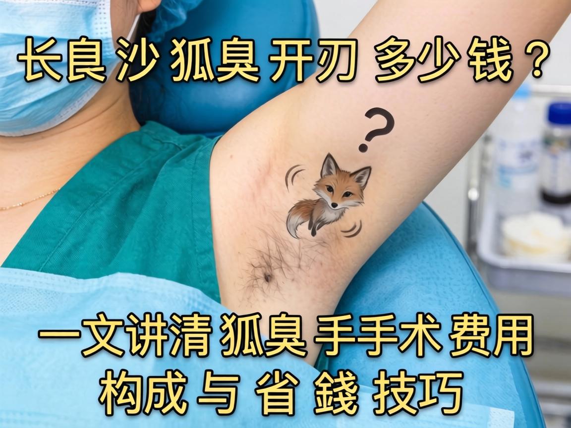长沙狐臭开刀多少钱？一文讲清狐臭手术费用构成与省钱技巧
