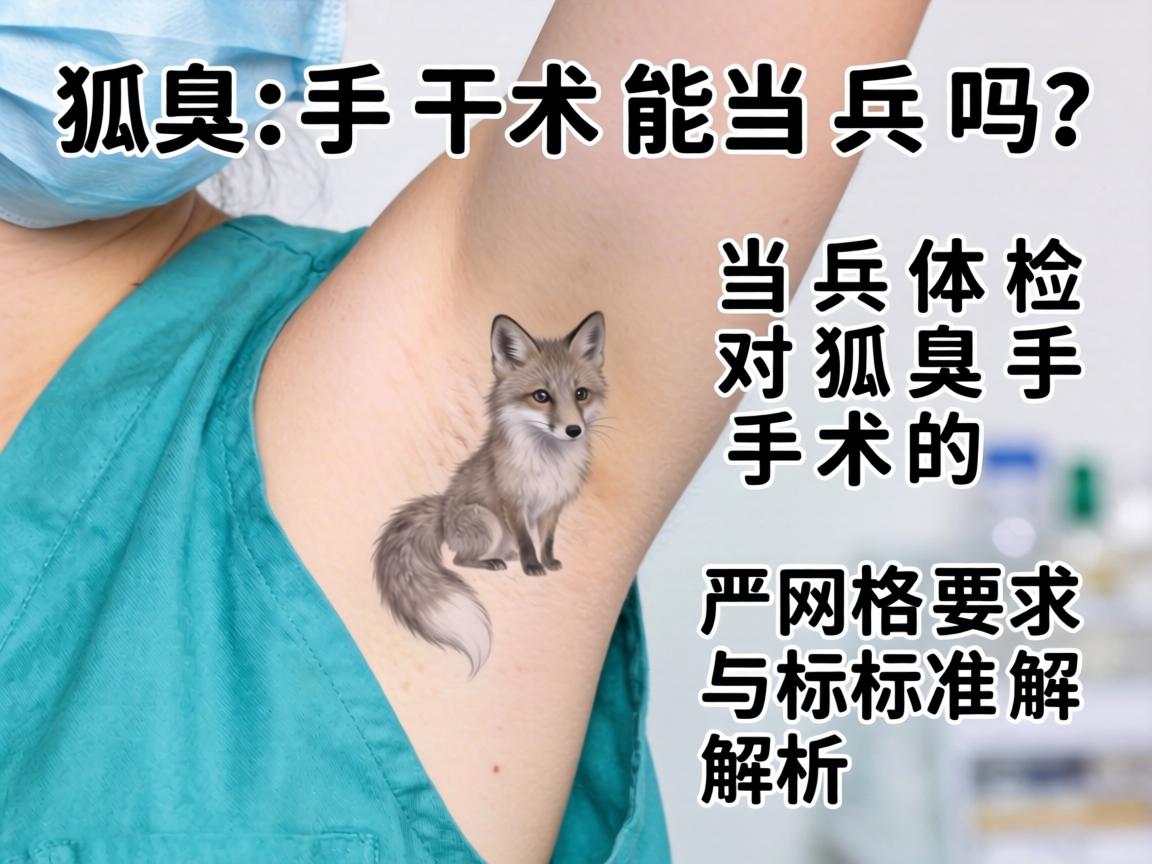 狐臭手术能当兵吗？当兵体检对狐臭手术的严格要求与标准解析
