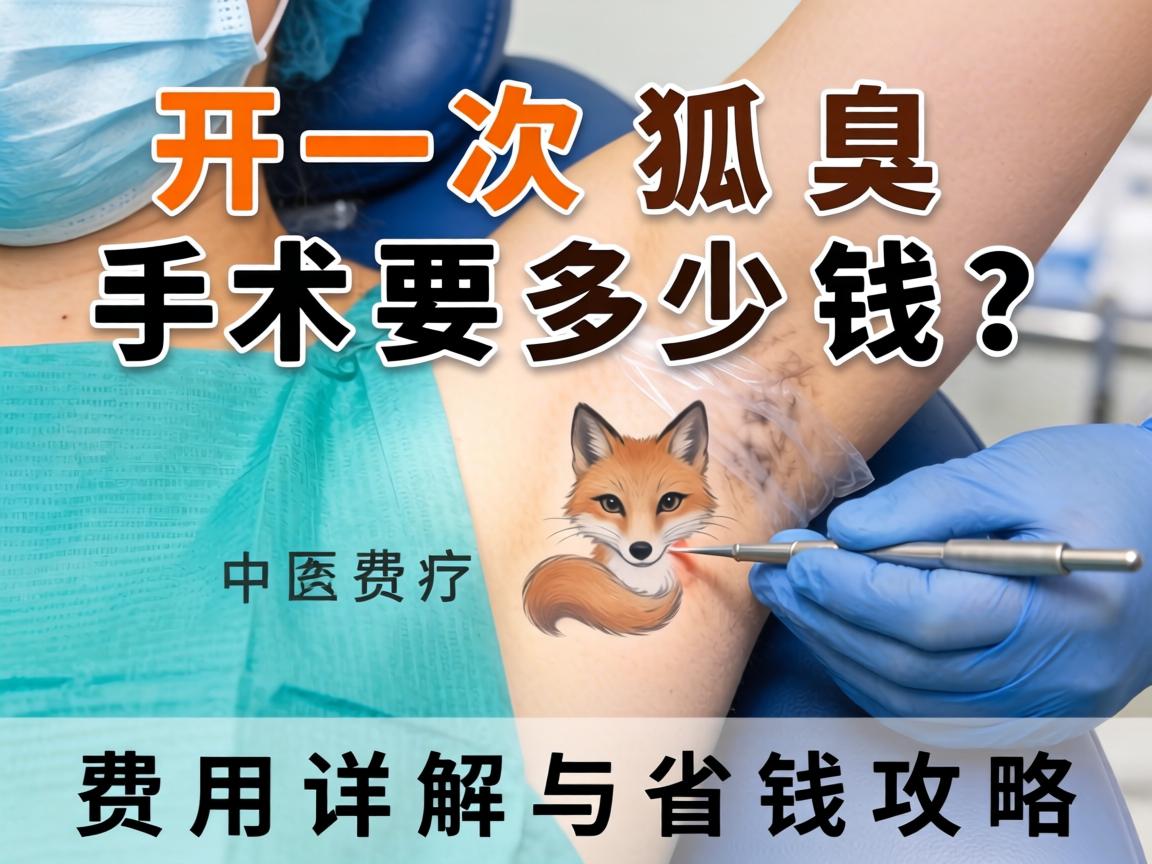 开一次狐臭手术要多少钱？费用详解与省钱攻略