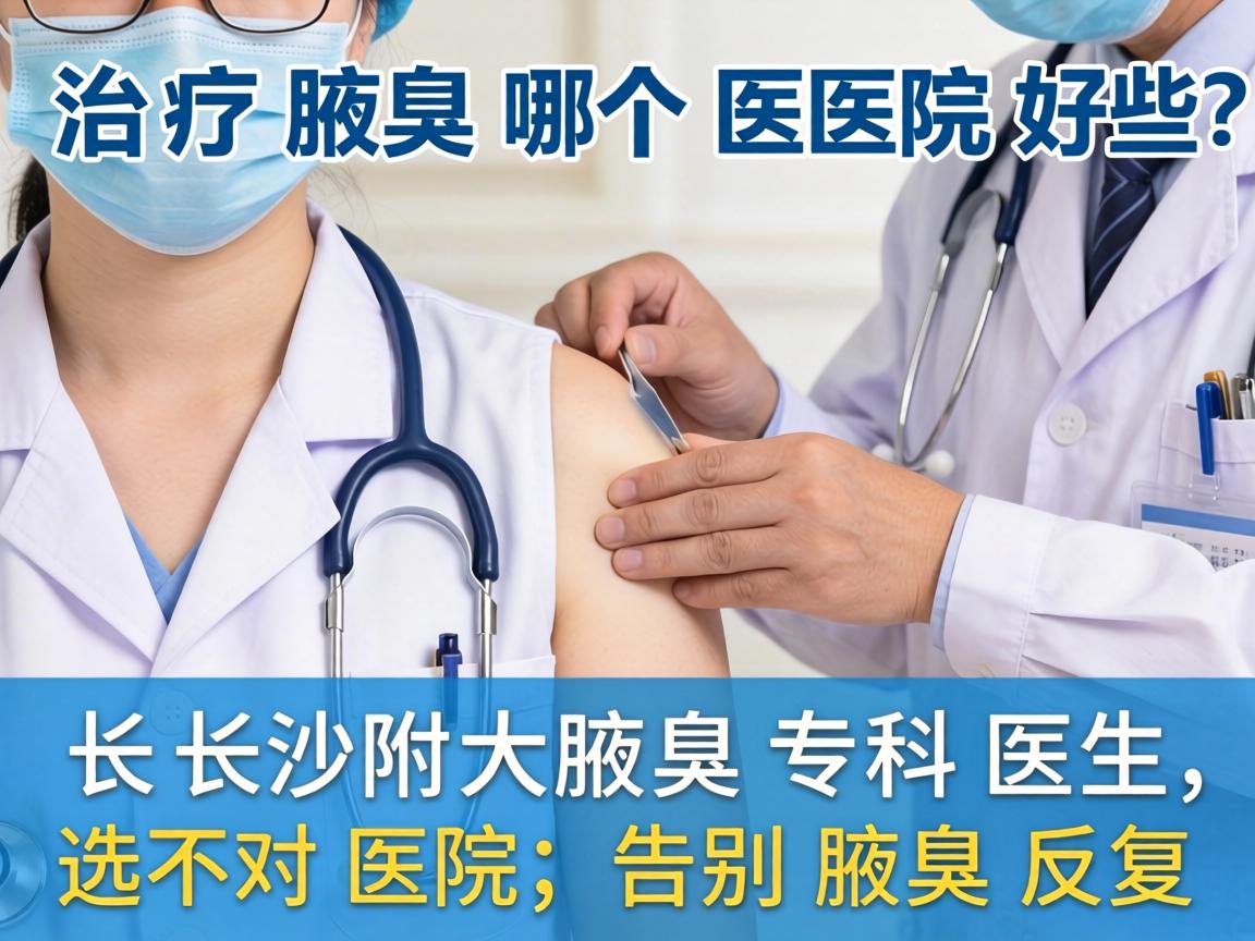 治疗腋臭哪个医院好些？长沙附大腋臭专科医生，选对医院，告别腋臭反复