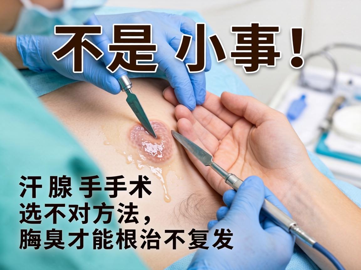 汗腺手术不是小事!汗腺手术选对方法,腋臭才能根治不复发 汗腺手术不是小事!汗腺手术选对方法,腋臭才能根治不复发