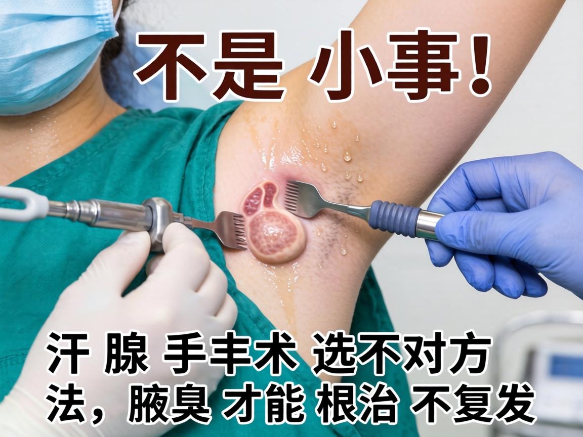 汗腺手术不是小事!汗腺手术选对方法,腋臭才能根治不复发 汗腺手术不是小事!汗腺手术选对方法,腋臭才能根治不复发