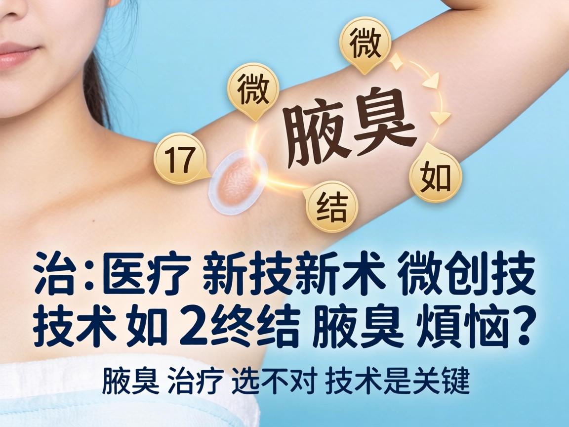 腋臭治疗新技术，微创技术如何终结腋臭烦恼？腋臭治疗选对技术是关键