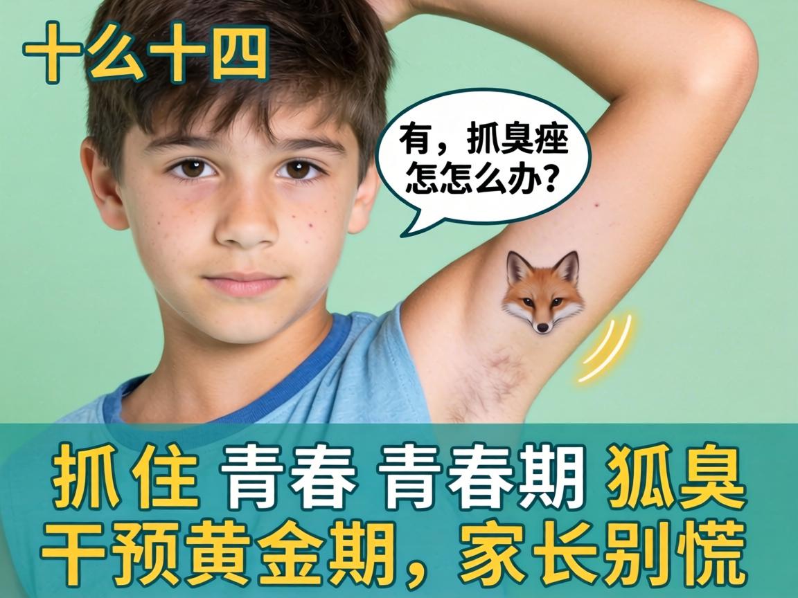 十四岁男孩有狐臭怎么办?抓住青春期狐臭干预黄金期,家长别慌 十四岁男孩有狐臭怎么办?抓住青春期狐臭干预黄金期,家长别慌