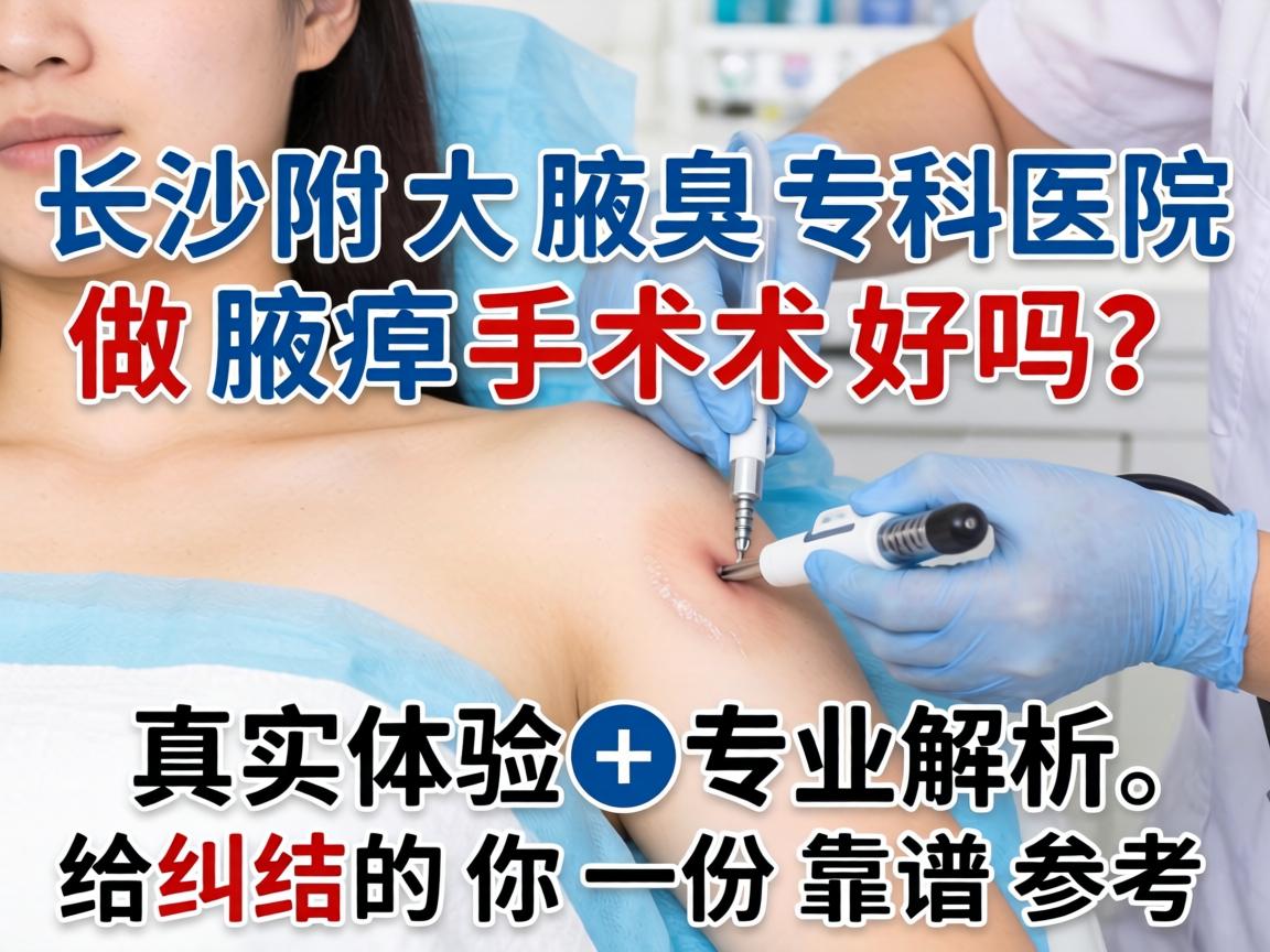 长沙附大腋臭专科医院做腋臭手术好吗？真实体验+专业解析，给纠结的你一份靠谱参考