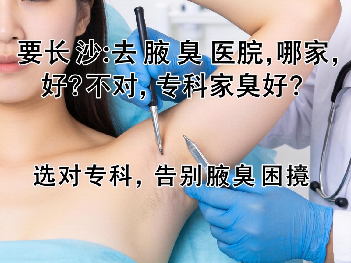 长沙去腋臭医院哪家好？选对专科，告别腋臭困扰