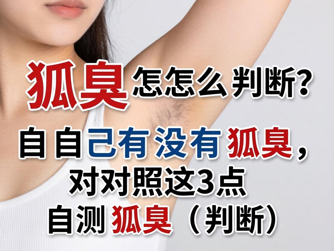 狐臭怎么判断？自己有没有狐臭，对照这3点自测狐臭（关键词重复，狐臭、判断）