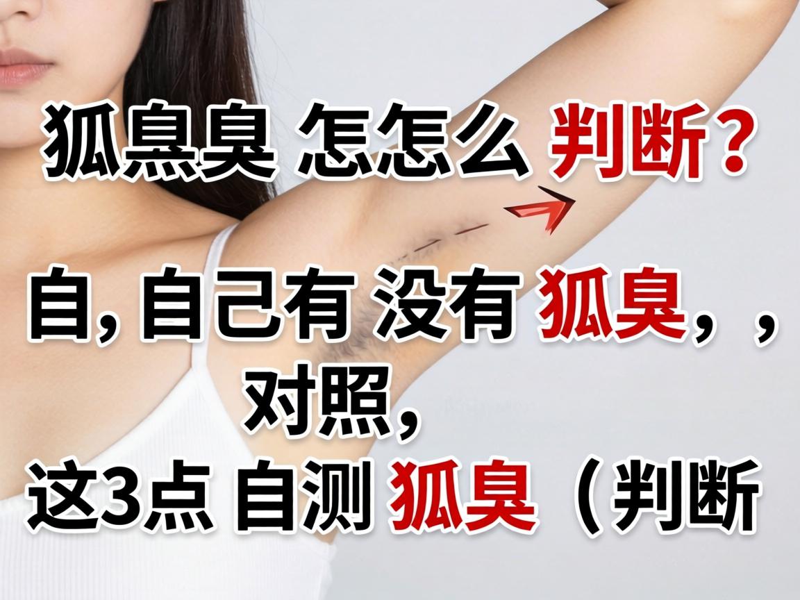 狐臭怎么判断？自己有没有狐臭，对照这3点自测狐臭（关键词重复，狐臭、判断）
