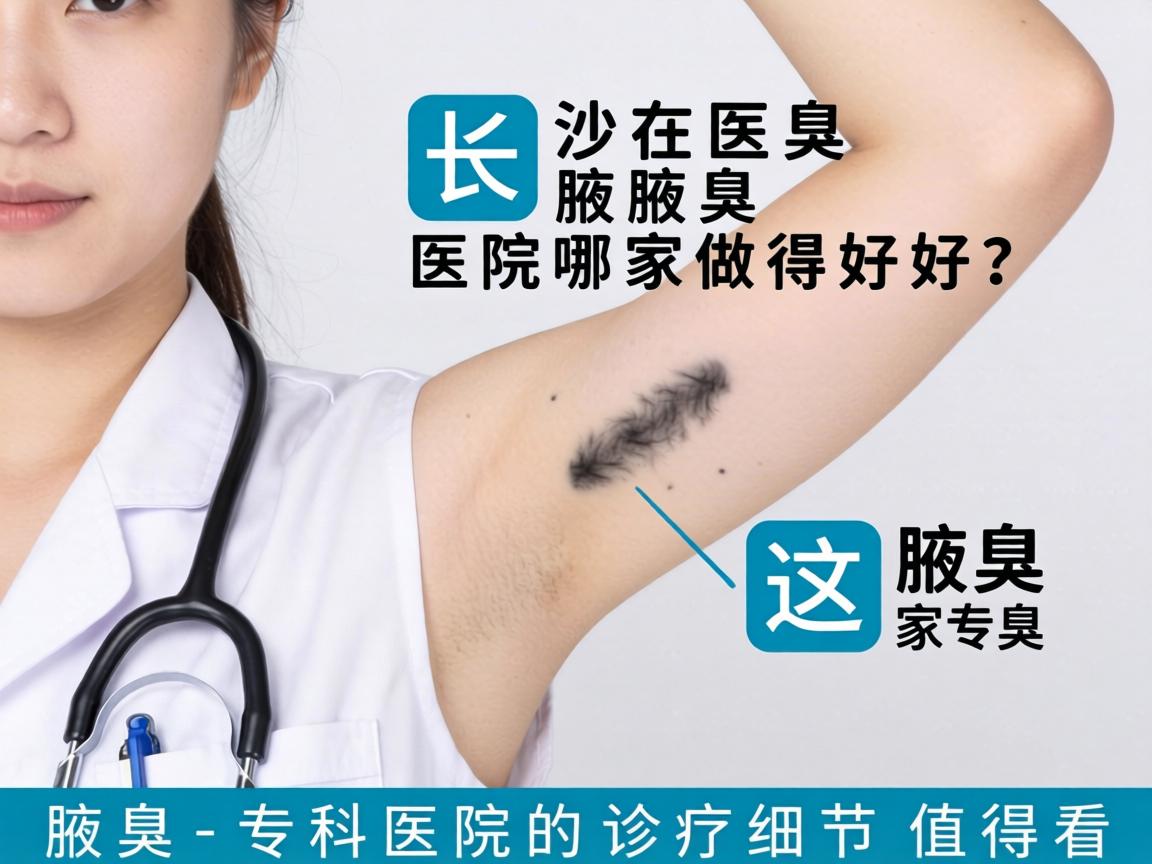 长沙腋臭医院哪家做得好？这家腋臭专科医院的诊疗细节值得看