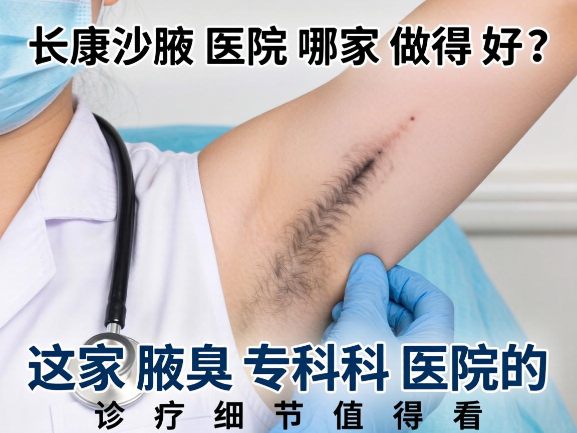 长沙腋臭医院哪家做得好？这家腋臭专科医院的诊疗细节值得看