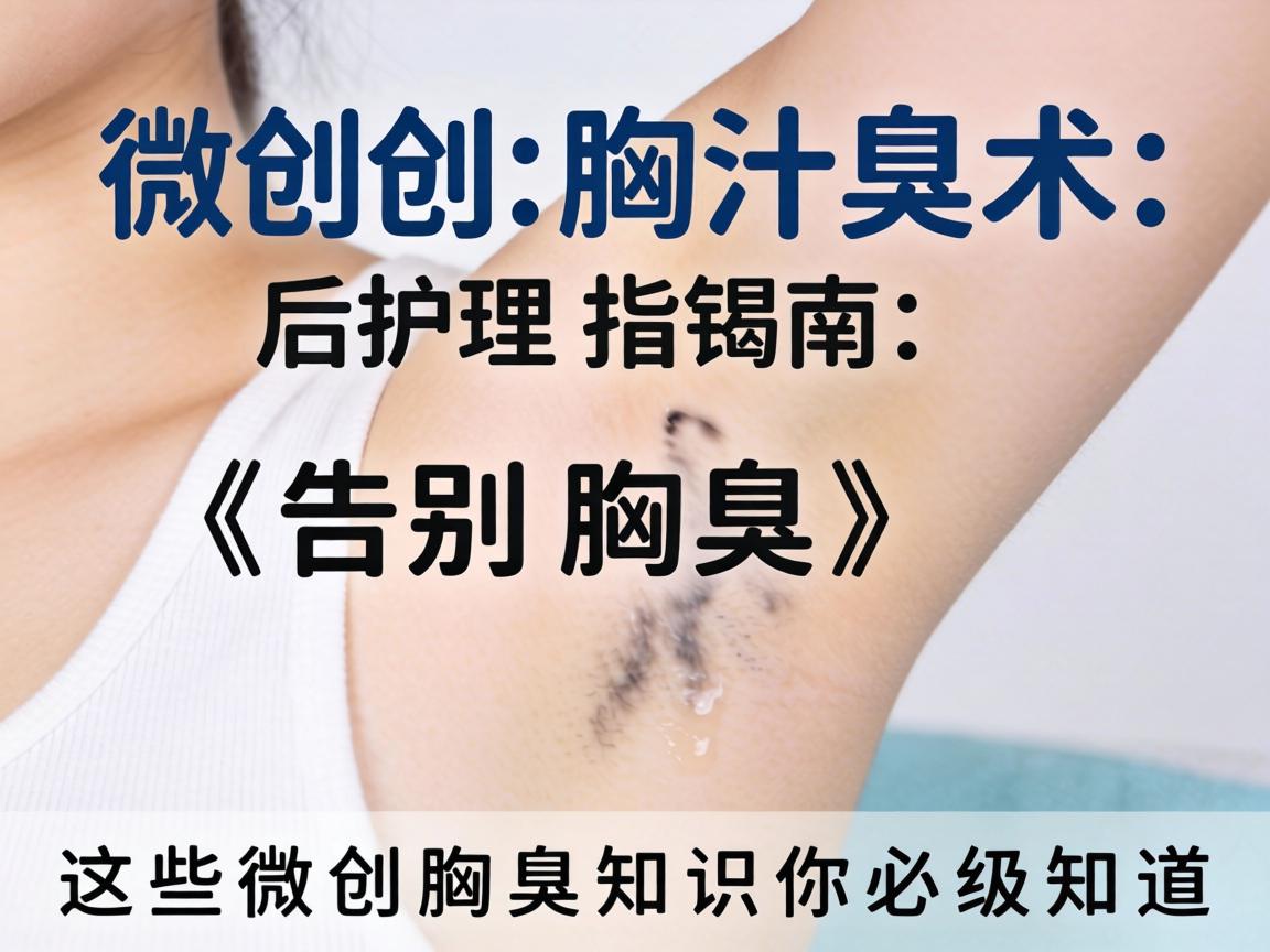 微创腋臭术后护理指南，告别腋臭，这些微创腋臭知识你必须知道