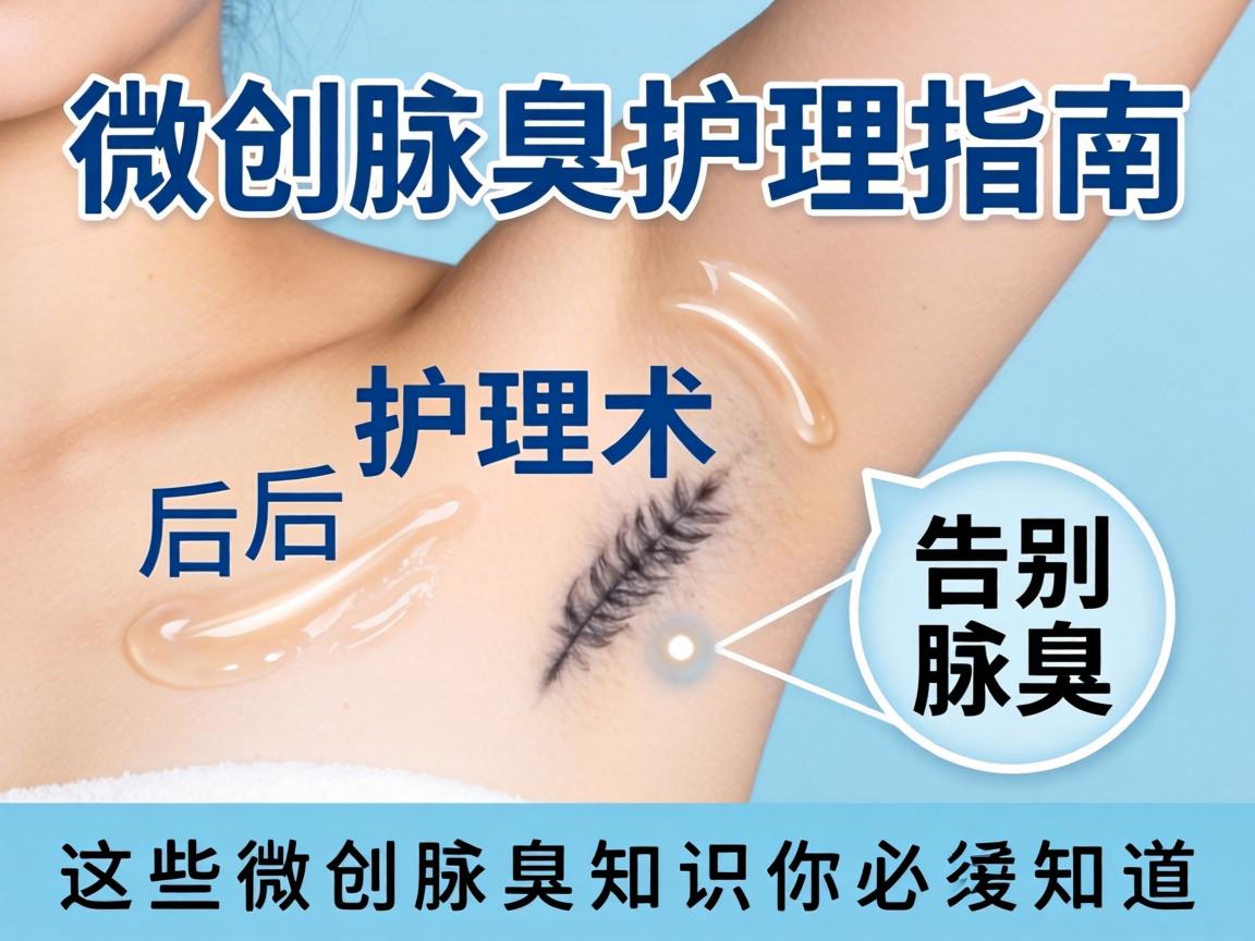 微创腋臭术后护理指南，告别腋臭，这些微创腋臭知识你必须知道