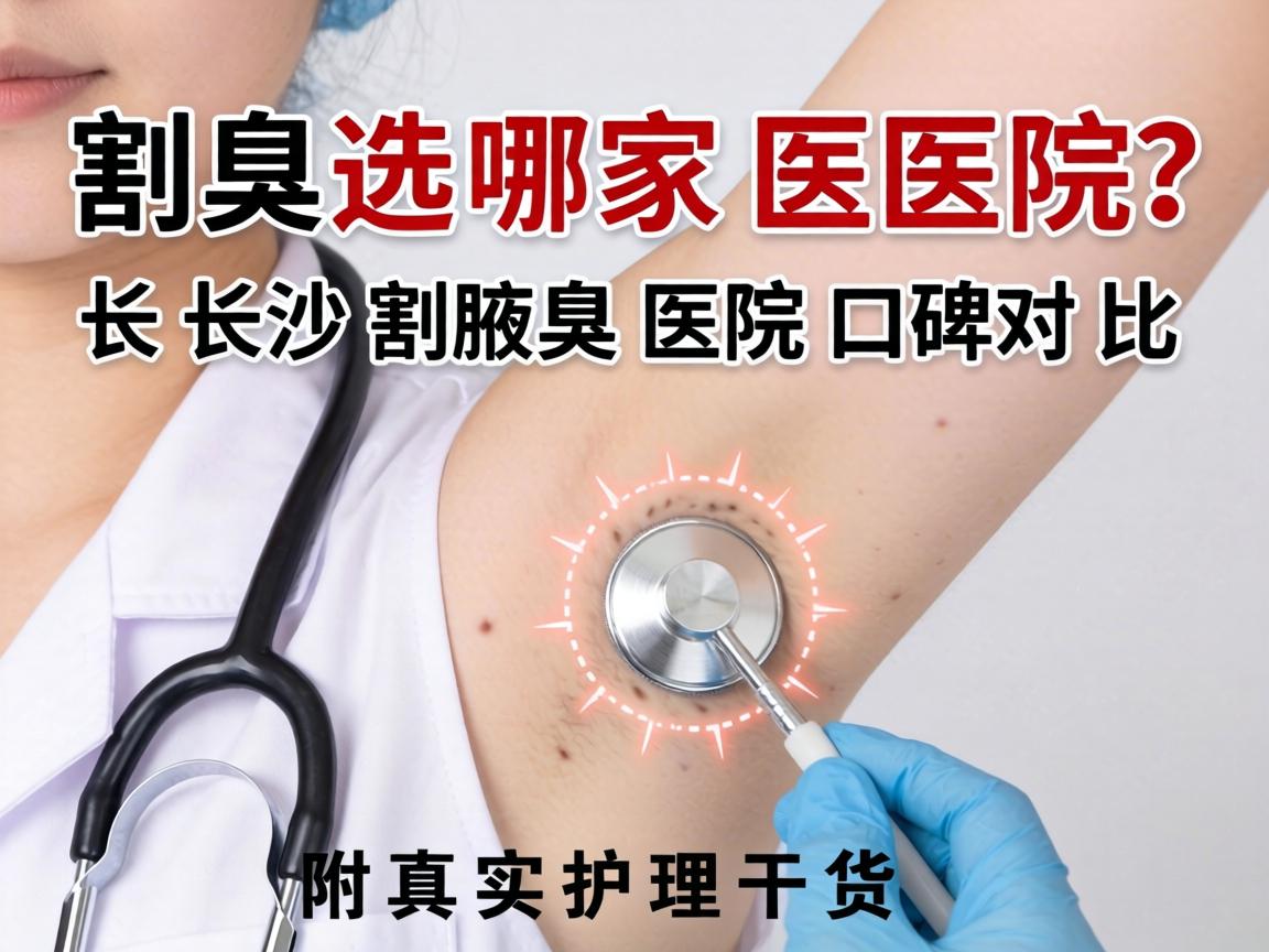 割腋臭选哪家医院？长沙割腋臭医院口碑对比，附真实护理干货