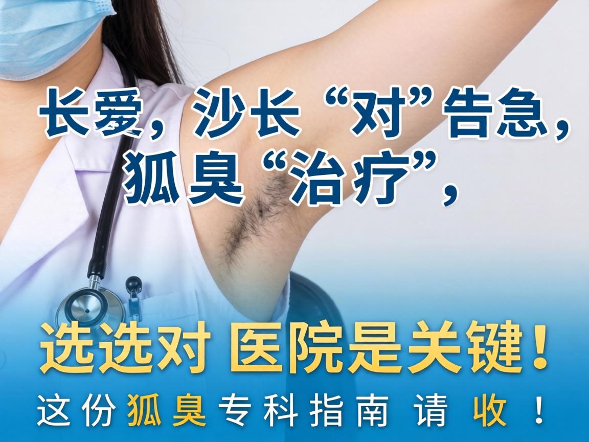 长沙狐臭治疗，选对医院是关键！这份狐臭专科指南请收好