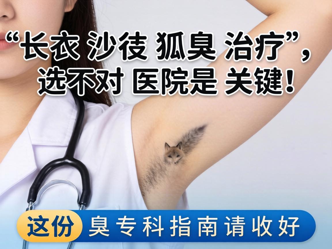 长沙狐臭治疗，选对医院是关键！这份狐臭专科指南请收好